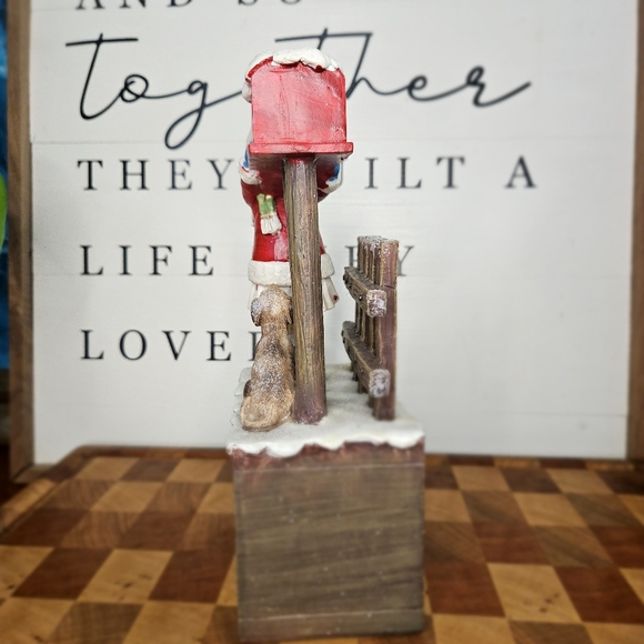 Letter to Santa Girl and her dog Mailbox December Block Calender Decorat… - Picture 5 of 15